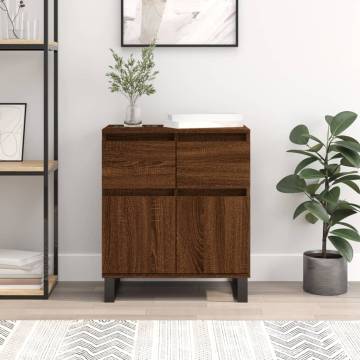 Stylish Brown Oak Sideboard - 60x35x70 cm | Hipo Market