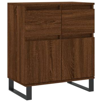 Stylish Brown Oak Sideboard - 60x35x70 cm | Hipo Market