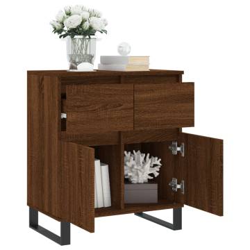 Stylish Brown Oak Sideboard - 60x35x70 cm | Hipo Market