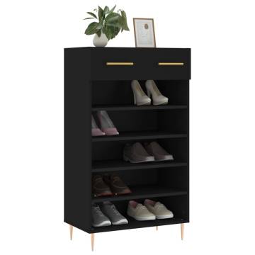 Shoe Cabinet Black 60x35x105 cm | Stylish Storage Solution