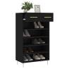 Shoe Cabinet Black 60x35x105 cm | Stylish Storage Solution