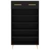 Shoe Cabinet Black 60x35x105 cm | Stylish Storage Solution