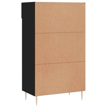 Shoe Cabinet Black 60x35x105 cm | Stylish Storage Solution