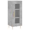 Stylish Concrete Grey Sideboard - 34.5x34x90 cm