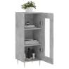 Stylish Concrete Grey Sideboard - 34.5x34x90 cm