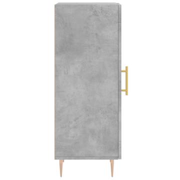 Stylish Concrete Grey Sideboard - 34.5x34x90 cm