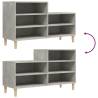 Shoe Cabinet Concrete Grey 102x36x60 cm | Stylish Storage Solution