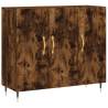 Smoked Oak Sideboard 90x34x80 cm - Modern Engineered Wood