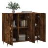 Smoked Oak Sideboard 90x34x80 cm - Modern Engineered Wood