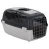 Pet Carrier Grey and Black 61x40x38 cm PP Size 61 x 40 x 38 cm 