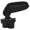 Car Armrest Black 13x36x(30-46) cm - Durable ABS Storage