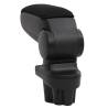 Car Armrest Black 13x36x(30-46) cm - Durable ABS Storage