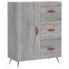 Stylish Highboard Grey Sonoma - 69.5x34x180 cm