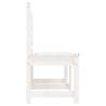 Garden Bench White 157.5 cm Solid Pine - Outdoor Furniture