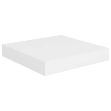 Stylish White Floating Wall Shelves - Set of 2 | Hipomarket