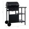 Gas BBQ Grill with 3-Layer Side Table - Outdoor Cooking Made Easy