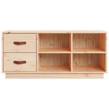 Shoe Bench 100x34x45 cm in Solid Pine Wood | HipoMarket