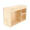 Esschert Design Wall Bar with Fold Down Shelf - Natural Finish