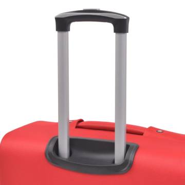 3 Piece Soft Case Trolley Set Red - Durable & Stylish Travel