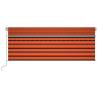 Manual Retractable Awning 4x3m - Orange & Brown | HipoMarket