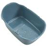 Cat Litter Tray with Cover - White & Blue | Hipo Market