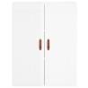 High Gloss White Highboard - Stylish Storage Solution