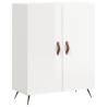 High Gloss White Highboard - Stylish Storage Solution