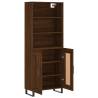 Stylish Highboard Brown Oak | 69.5x34x180 cm at Hipo Market