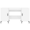 Elegant White Desk 140x50 cm - Study or Home Office