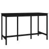 9 Piece Black Solid Wood Pine Bar Set - Stylish & Sturdy