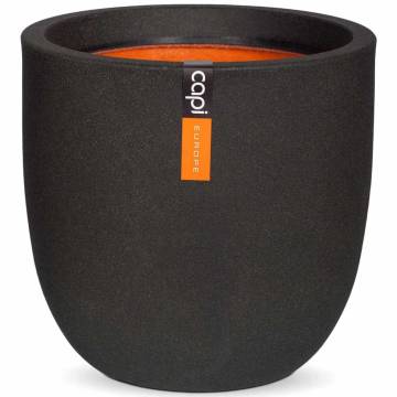 Capi Egg Planter Urban Smooth 43x41 cm Black | Hipomarket