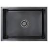 Handmade Black Stainless Steel Kitchen Sink - Sophisticated Design