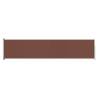 Stylish Patio Retractable Side Awning 140x600 cm - Brown