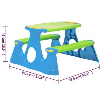 Durable Picnic Bench for Kids - 89.5x84.5 cm | HipoMarket