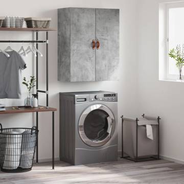 Wall Mounted Cabinet Concrete Grey - Elegant Storage Solution