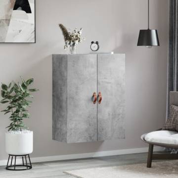 Wall Mounted Cabinet Concrete Grey - Elegant Storage Solution