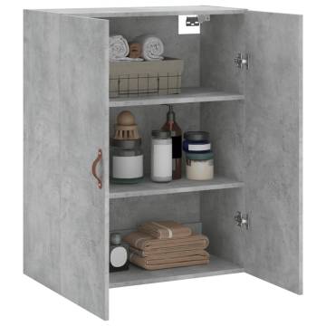 Wall Mounted Cabinet Concrete Grey - Elegant Storage Solution