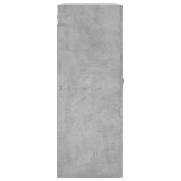 Wall Mounted Cabinet Concrete Grey - Elegant Storage Solution