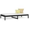 Day Bed Black 90x200 cm - Solid Pine Wood Frame | Hipo Market