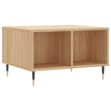 Elegant Coffee Table Sonoma Oak - 60x50 cm | Hipomarket