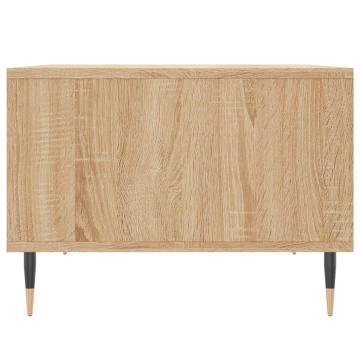 Elegant Coffee Table Sonoma Oak - 60x50 cm | Hipomarket