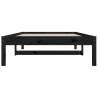 Day Bed Black 90x200 cm - Solid Pine Wood Frame | Hipo Market