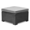 Allibert Outdoor Ottoman California Grey - Versatile Garden Furniture