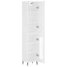 Stylish Highboard White 34.5x34x180 cm - Durable Storage Solution