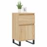 Sonoma Oak Sideboards - 2 pcs Engineered Wood Storage Cabinet