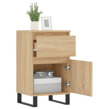 Sonoma Oak Sideboards - 2 pcs Engineered Wood Storage Cabinet