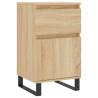 Sonoma Oak Sideboards - 2 pcs Engineered Wood Storage Cabinet