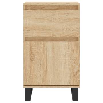 Sonoma Oak Sideboards - 2 pcs Engineered Wood Storage Cabinet