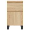 Sonoma Oak Sideboards - 2 pcs Engineered Wood Storage Cabinet