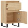 Sonoma Oak Sideboards - 2 pcs Engineered Wood Storage Cabinet